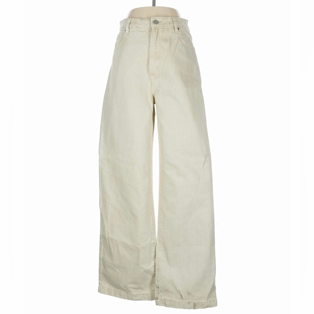 ABRAND NWOT Winter White High Rise Wide Leg Jean Size29 | Minimalist Ivory Denim